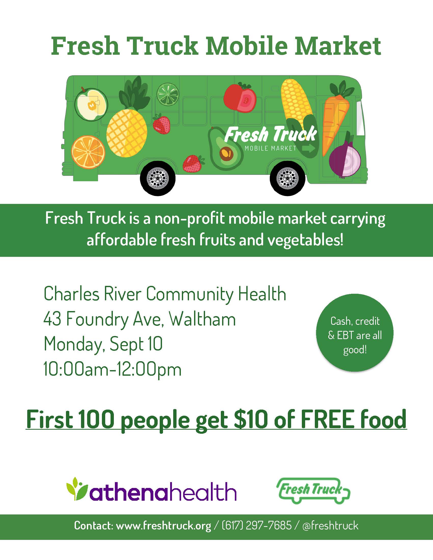 Charles River Community Health flyer-English