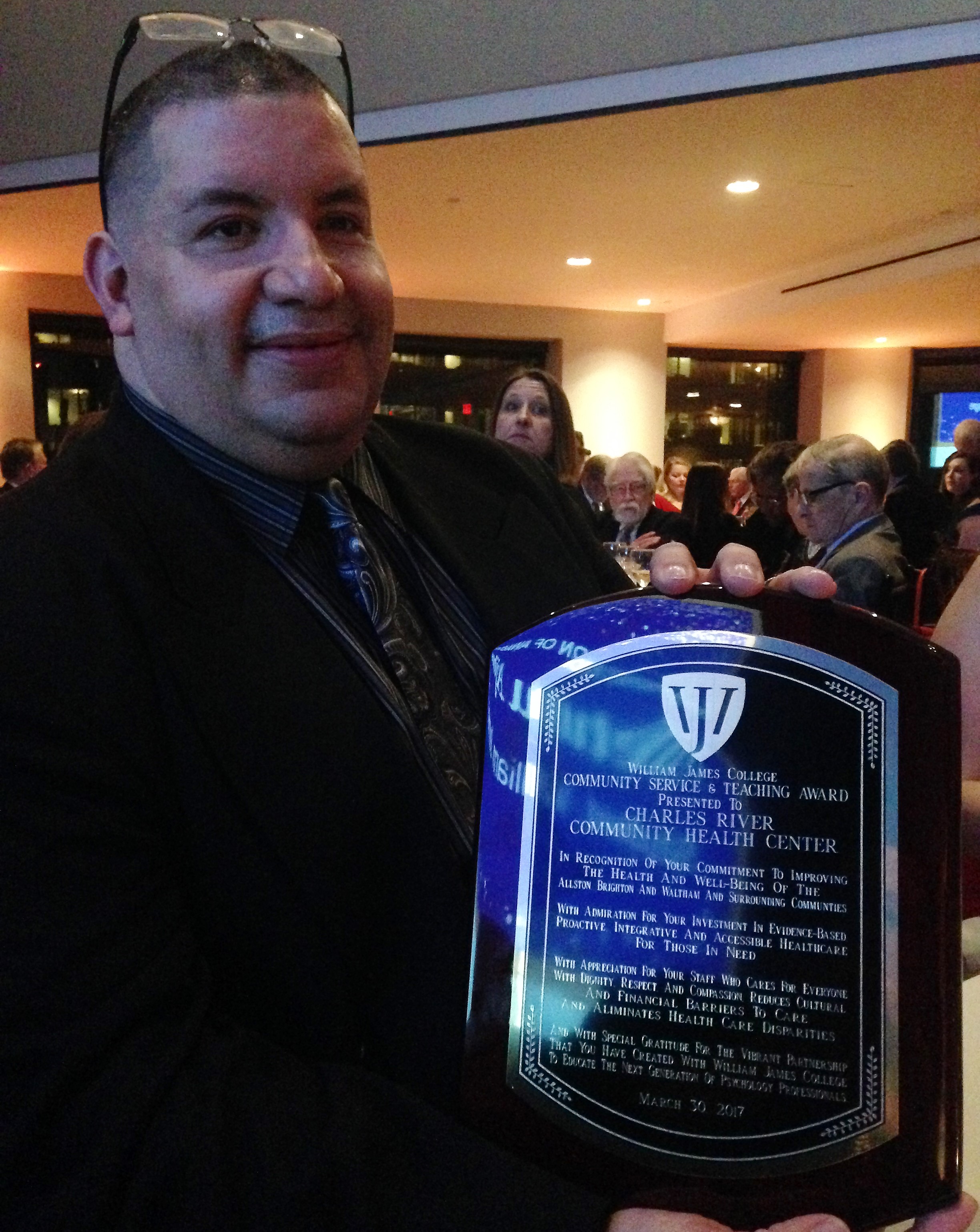 CRCH honored by William James College Charles River Community Health